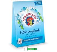 CHANTECLAIR Lot de 5 sachets parfumés Sacchetti Profumati I Concentrati - Sels de mer et fleur de lotus - Chaque paquet contient 3 sachets parfumés + porte-clés Beni Culinari gratuit