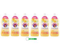 Chanteclair Lot de 6 adoucissants concentrés, fleur d'oranger et jonquille, 90 lavages, 1800 ml + porte-clés Beni Culinari