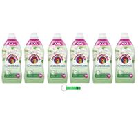 Chanteclair Lot de 6 adoucissants concentrés Musc blanc - 90 lavages, 1800 ml + porte-clés Beni Culinari