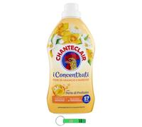Chanteclair Lot de 8 adoucissants concentrés, fleur d'oranger et jonquille, 57 lavages, 1140 ml + porte-clés Beni Culinari