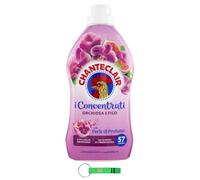 Chanteclair Lot de 8 adoucissants concentrés, orchidée et figue - 57 lavages, 1140 ml + porte-clés Beni Culinari