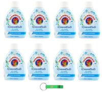Chanteclair Lot de 8 parfums concentrés pour linge au sel de mer et fleur de lotus 220 ml + porte-clés Beni Culinari