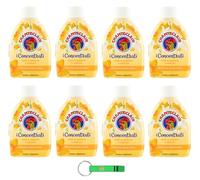Chanteclair Lot de 8 parfums concentrés pour linge Parfum pour vêtements Fleur d'oranger et Narcisse 220 ml + porte-clés gratuit Beni Culinari