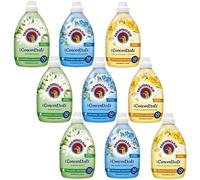 Chanteclair Lot de 9 Flacons d'Adoucissant Concentré Parfum Longue Durée 50 Lavages 1000 ml - 3 x Sels Marins et Fleur de Lotus, 3 x Fleurs d'Oranger et Narcisse, 3 x Musc Blanc