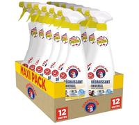 Chanteclair - Spray Dégraissant Universel Citron, Idéaux sur Tout, Efficaces Partout, Fonctionne Tête en Bas - 12x 600 ml