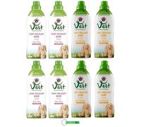CHANTECLAIR VERT Capi Delicati Bebè Lessive liquide pour enfant Paquet test amande/talc - Lessive hygiénique pour vêtements délicats - 8 x 750 ml