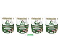 Chanteclair Vert Lot de 4 adoucissants concentrés pour enfants - Ammorbidente Concentrato Bebè - Pour vêtements d'enfants - 60 lavages - Sachet de 1200 ml + porte-clés Beni Culinari