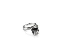 Chantecler - Bague Chien en Argent avec Spinelle Noir - Femme - Accessoires - Noir - Taille: 51 MM