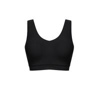 Brassière paddée sans armatures Vneck noire Noir M/L