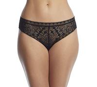 Chantelle Day to Night CO Bas Tanga STD Strings, Transparent, Noir, 38 Femme