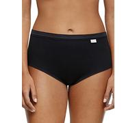 Chantelle Culotte Taille Haute Confortable en Coton Slips, Noir, M Femme