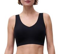 Brassière paddée sans armatures Vneck noire Noir XL/XXL