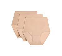 Chantelle Culotte Softstretch – Pack 3 taille haute, invisible sans couture – Nude TU