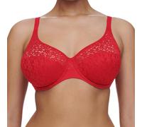 Chantelle Norah Soutien-gorge à couverture complète, non doublé et moulé pour femme, 95E, rouge