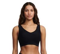 Brassière paddée sans armatures Vneck noire Noir XL/XXL