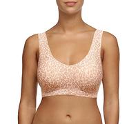 Chantelle Softstretch Padded V Neck Bra Soutien-Gorge moulé, Pouces opaques, Léopard Clair, XL/2XL Femme