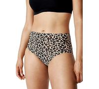 Chantelle Softstretch UW Bas High Waist Brief Strings, Leopard Nude, Taille Unique Femme
