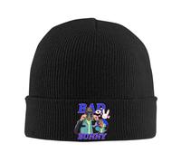 Chanteur Bad Bunny Chapeaux Tuque d’Automne Hiver Nouvelles Casquettes Hommes Femmes Acrylique tricoté Chapeau