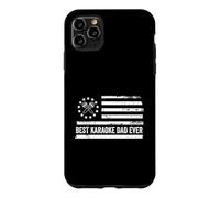 Chanteur de karaoké Chantant Drapeau américain américain Patriotique rétro Coque pour iPhone 11 Pro Max