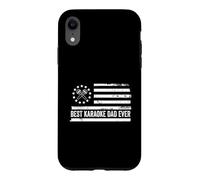 Chanteur de karaoké Chantant Drapeau américain américain Patriotique rétro Coque pour iPhone XR