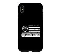 Chanteur de karaoké Chantant Drapeau américain américain Patriotique rétro Coque pour iPhone XS Max