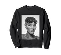 Chanteur Grace Jones Warm Leatherette Era 1980 Allan Ballard Sweatshirt
