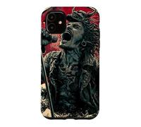 Chanteuse hurlante Japanese Wave Red Moon Dark Rock Vocal Coque pour iPhone 11