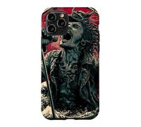 Chanteuse hurlante Japanese Wave Red Moon Dark Rock Vocal Coque pour iPhone 11 Pro