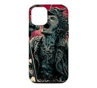 Chanteuse hurlante Japanese Wave Red Moon Dark Rock Vocal Coque pour iPhone 12/12 Pro