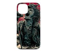 Chanteuse hurlante Japanese Wave Red Moon Dark Rock Vocal Coque pour iPhone 13