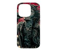 Chanteuse hurlante Japanese Wave Red Moon Dark Rock Vocal Coque pour iPhone 14 Pro