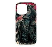 Chanteuse hurlante Japanese Wave Red Moon Dark Rock Vocal Coque pour iPhone 14 Pro Max