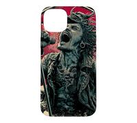 Chanteuse hurlante Japanese Wave Red Moon Dark Rock Vocal Coque pour iPhone 15 Plus