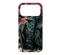 Chanteuse hurlante Japanese Wave Red Moon Dark Rock Vocal Coque pour iPhone 17 Pro Max