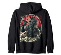 Chanteuse hurlante Japanese Wave Red Moon Dark Rock Vocal Sweat à Capuche