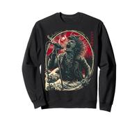 Chanteuse hurlante Japanese Wave Red Moon Dark Rock Vocal Sweatshirt