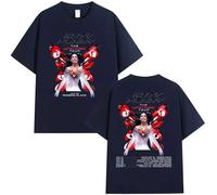 Chanteuse Katy Perry Tour 2025 T-Shirt Hommes Femmes Vêtements Mode Esthétique Manches Courtes Été Pop Hip Hop T-Shirt XS-3XL-Dark Blue||m