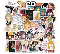 Chanteuse Taylor Swift Autocollant Sticker,Autocollants en Vinyle pour Ordinateur Portable pour Bouteille d'eau, Vélo, Valise,Skate