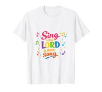 Chantez au Seigneur Une Nouvelle Chanson T-Shirt Graphique avec Valeur, Homme, Blanc, S