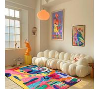 Chanxiang666 Grand Decoration Tapis 160x230cm Dessins Abstraits colorés Ne Peluche Pas pour la Chambre à Coucher, la Salle de Jeux 160x230cm