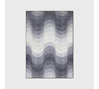 Chanxiang666 Tapis de Salon Chambre Design Moderne 150x200cm Lignes géométriques Modernes en Gris Couloir Chambre à Coucher, Cuisine, Salon 150x200cm