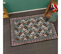 Chanxiang666 Tapis Design Moderne 80x150cm imprimé Floral Ethnique géométrique Couloir Appartement Décoration Antidérapant Lavable Tapis 80x150cm