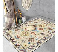 Chanxiang666 Tapis Salon Décoration intérieure 140x230cm Beige Style Ethnique géométrique Salon/Chambre à Coucher/Bureau/Table Basse 140x230cm