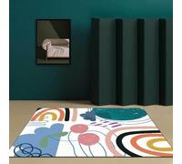 Chanxiang666 Tapis Salon Décoration intérieure 140x230cm Blocs géométriques colorés de Dessin animé Salon/Chambre à Coucher/Bureau/Table Basse 140x230cm
