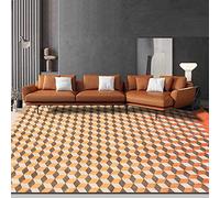 Chanxiang666 Tapis Salon Décoration intérieure 140x230cm Grille carrée Simple Salon/Chambre à Coucher/Bureau/Table Basse 140x230cm