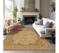 Chanxiang666 Tapis Style Moderne Tapis Design 120x160cm Jaune Classique Style Ethnique Idéal pour Le Salon, la Chambre à Coucher, la Chambre d'enfant 120x160cm