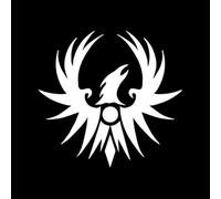 CHANYI 16Cmx15.2Cm Phoenix Rising Sun Symbolique Mode Voiture Autocollant Noir/Ruban Graphique Vinyle Cuisine Moto Réfrigérateur Toilette Décoration