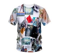 CHANYI Hommes 3D imprimé T-Shirts Chemises D'Été Décontractées pour Hommes, Harajuku, Originales, Style De Rue Hip Hop Imprimé, Surdimensionnées À Manches Courtes
