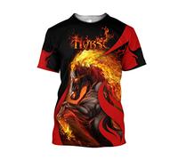 CHANYI Hommes 3D Imprimé T-Shirts Cheval Animal 3D Imprimé Femmes Hommes T-Shirt Été Mode Harajuku À Manches Courtes T-Shirts Unisexe Hauts Vêtements