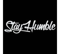 CHANYI Les Autocollants De Voiture 20X5Cm Restent Humbles En Anglais. Les Autocollants De Carrosserie Sont Utilisés Pour Décorer La Vitre Arrière Des Vitres De Voiture